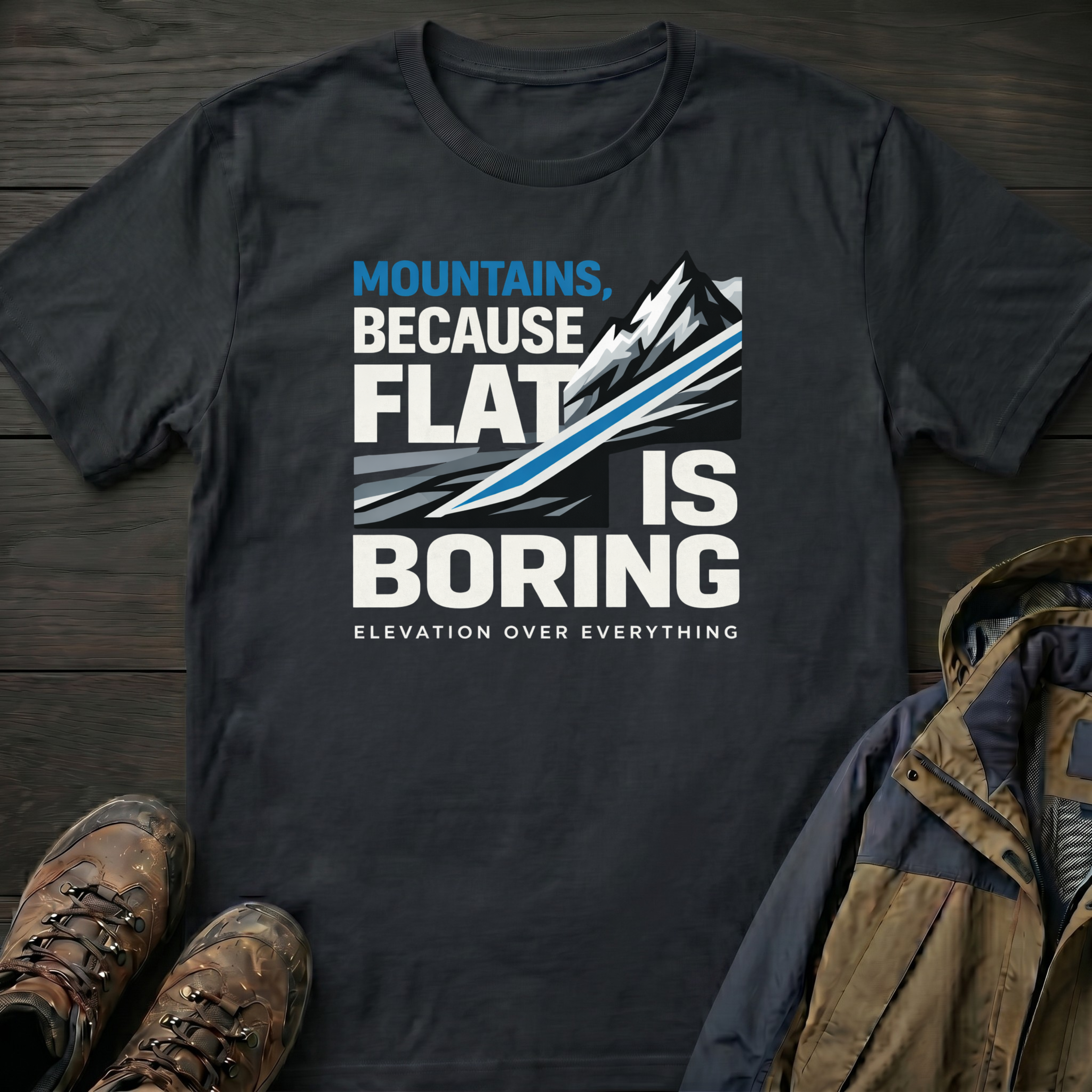 Flat is Boring T-Shirt