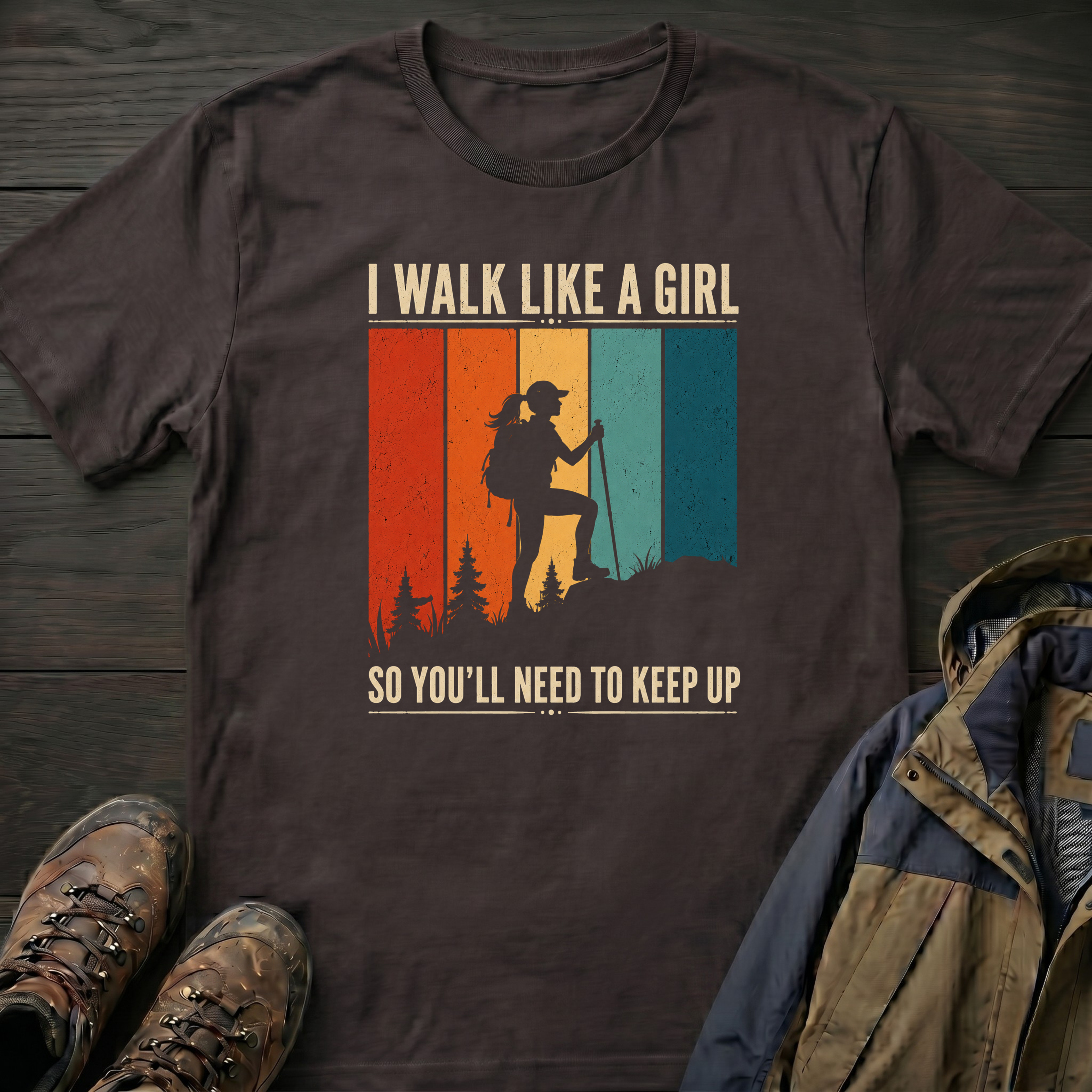 I Walk Like a Girl So Keep Up T-Shirt