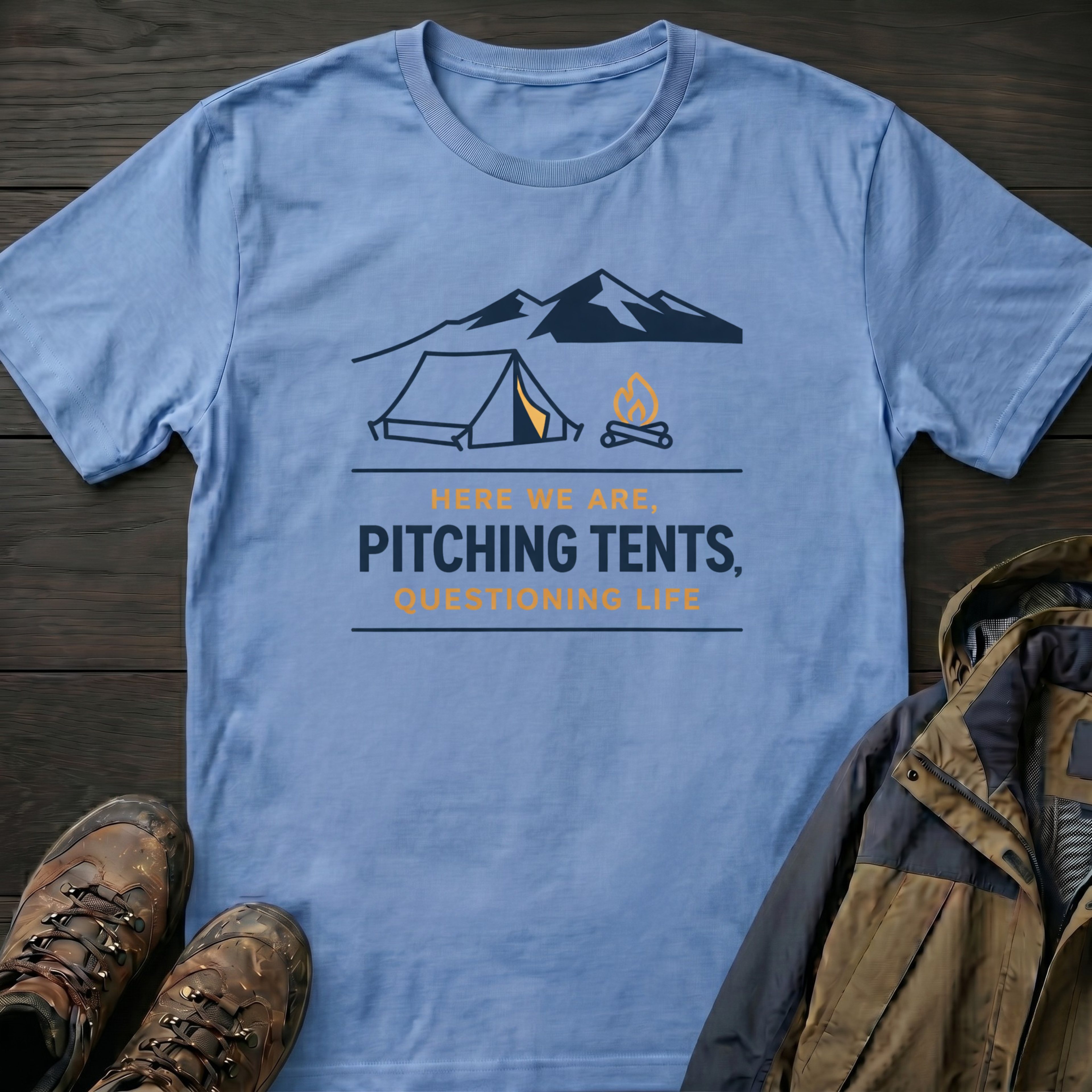 Pitching Tents 3 T-Shirt