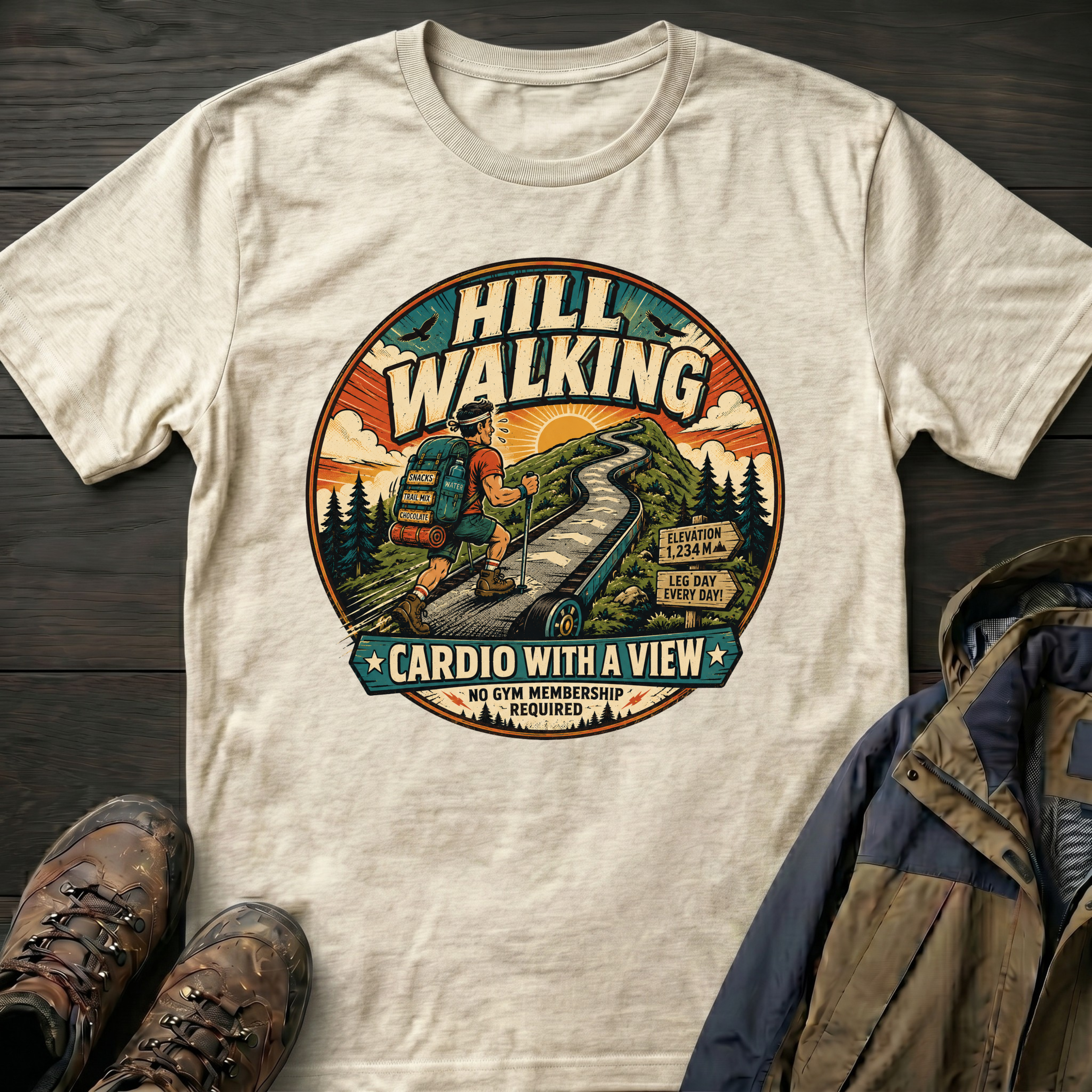 Cardio with a View 3 T-Shirt