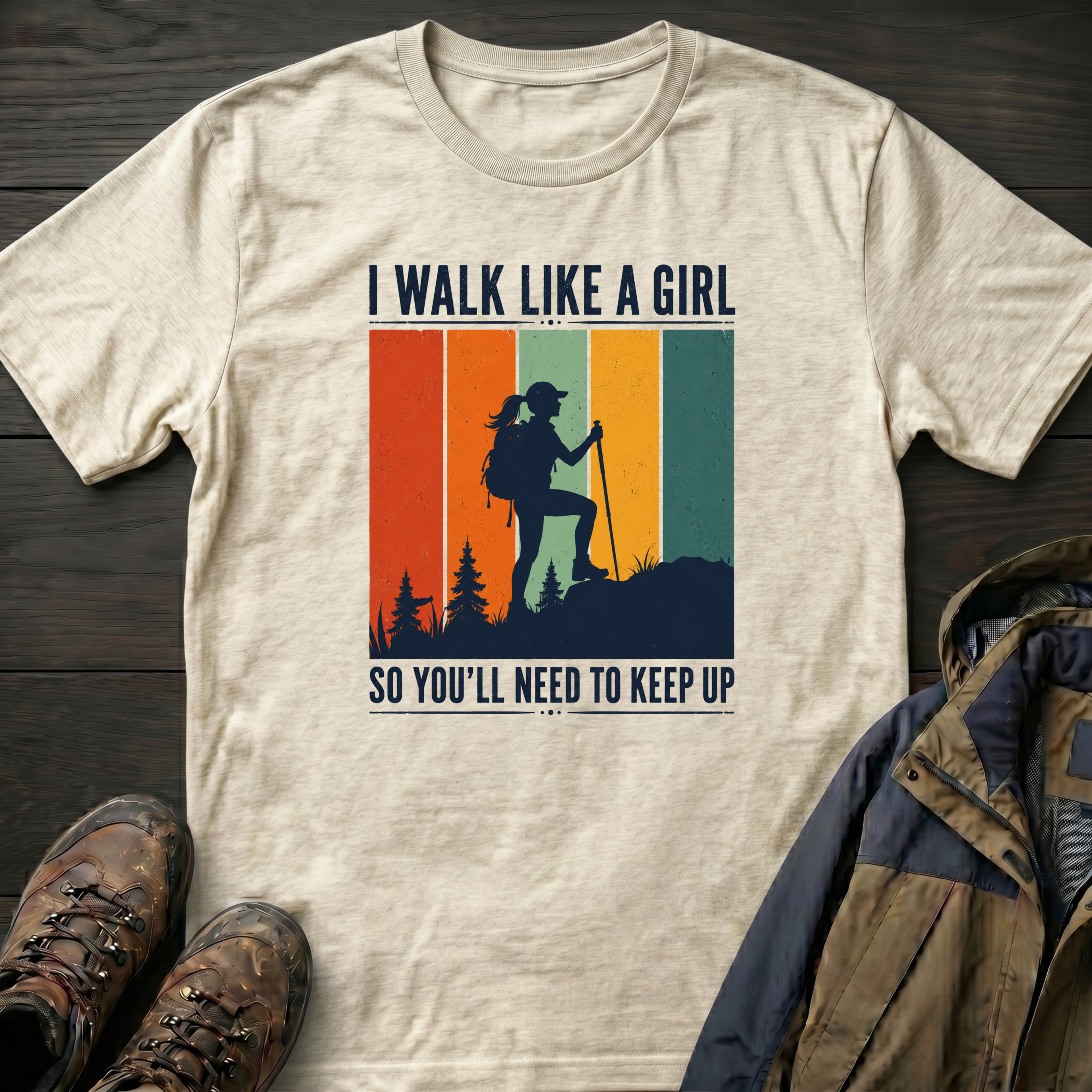 I Walk Like a Girl So Keep Up T-Shirt