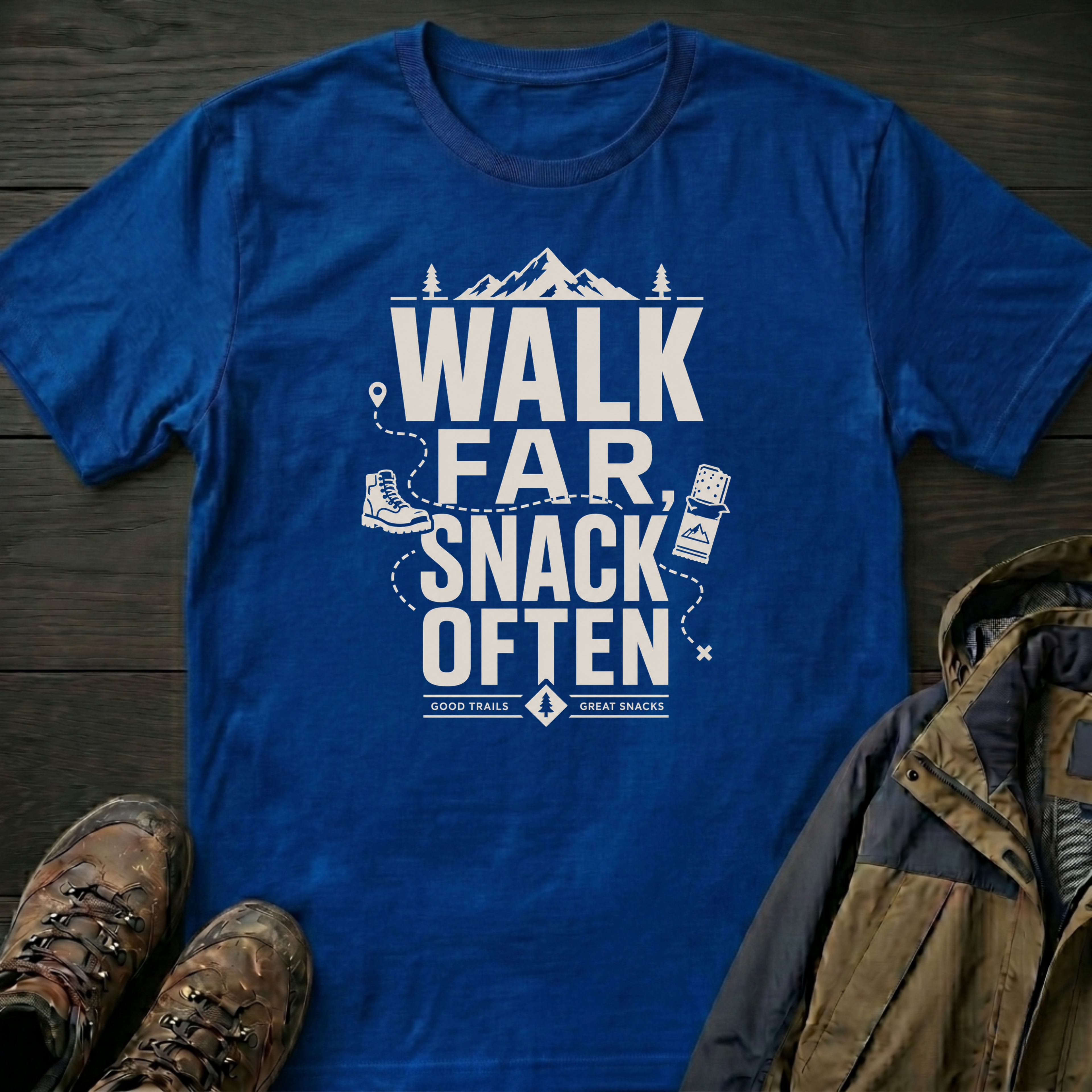 Walk Far, Snack Often 2 T-Shirt