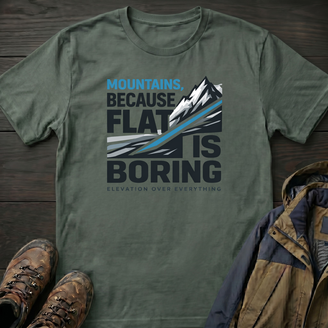 Flat is Boring T-Shirt