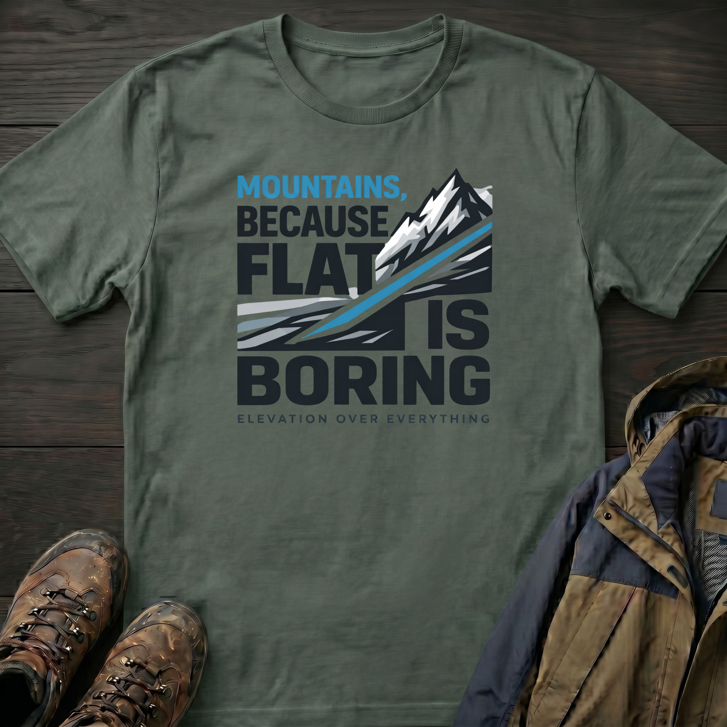 Flat is Boring T-Shirt