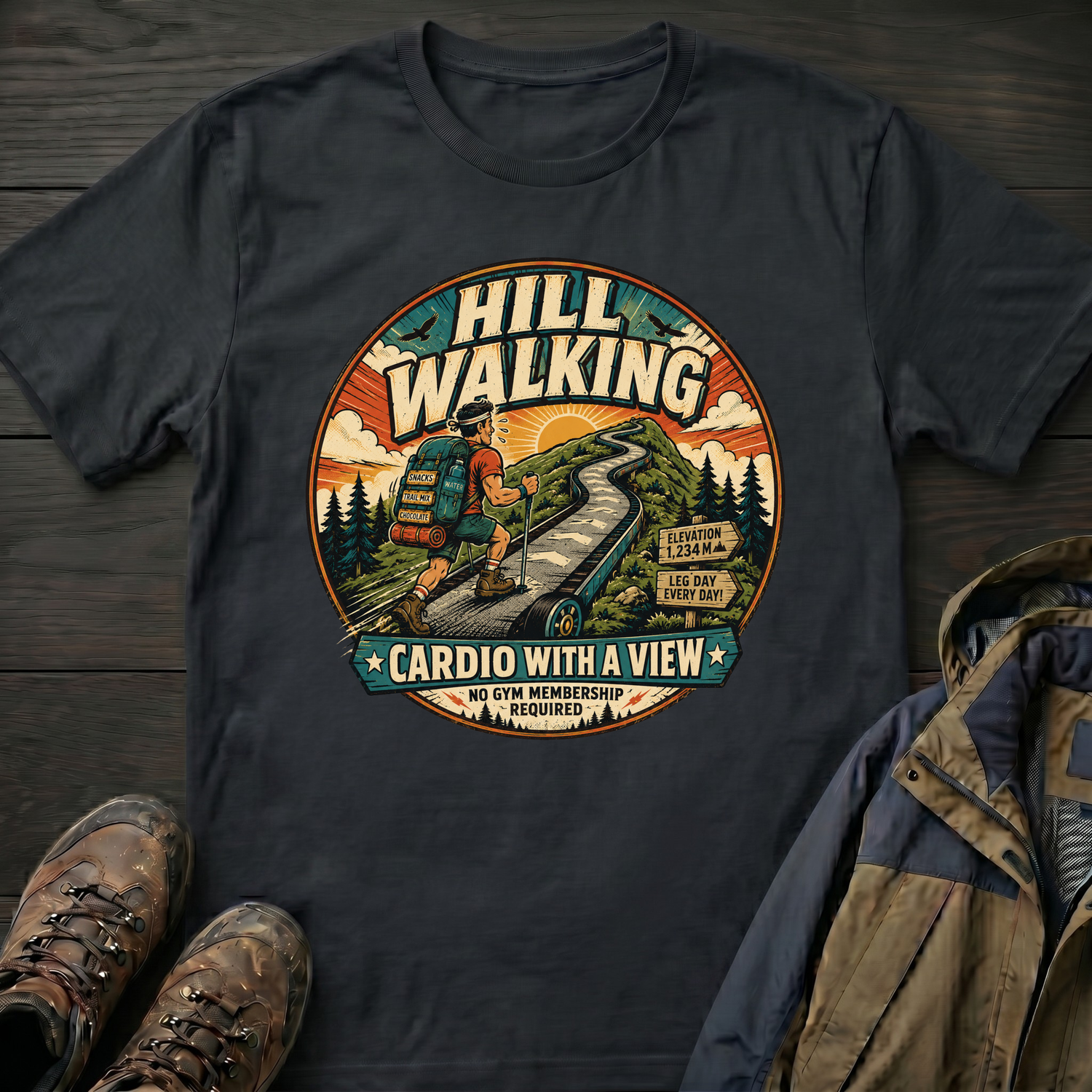 Cardio with a View 3 T-Shirt