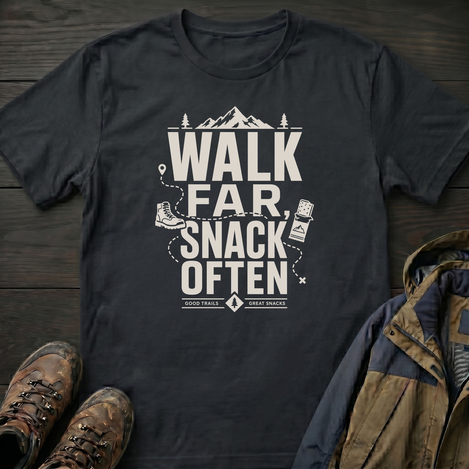 Walk Far, Snack Often 2 T-Shirt