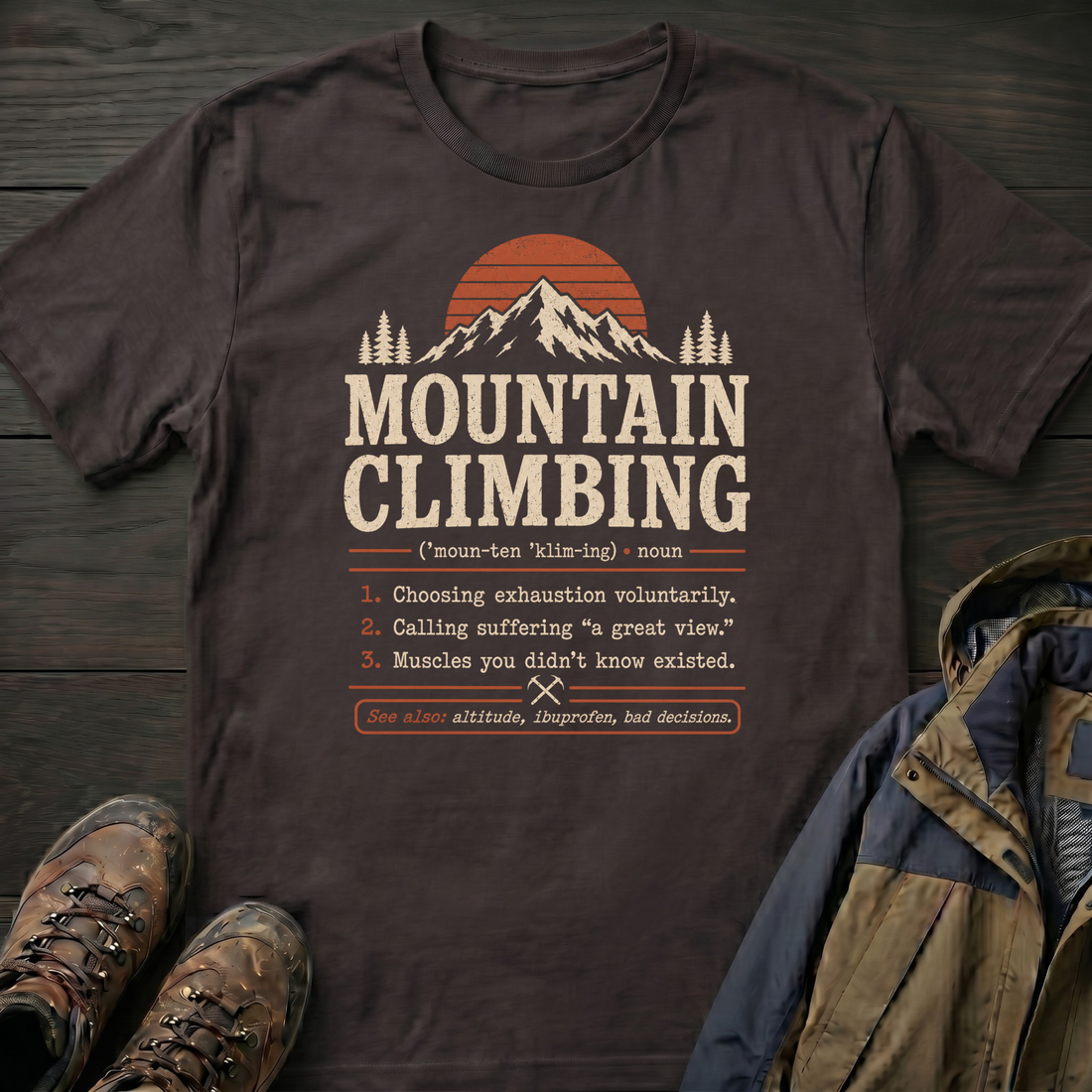 Mountain Climbing (Noun) T-Shirt
