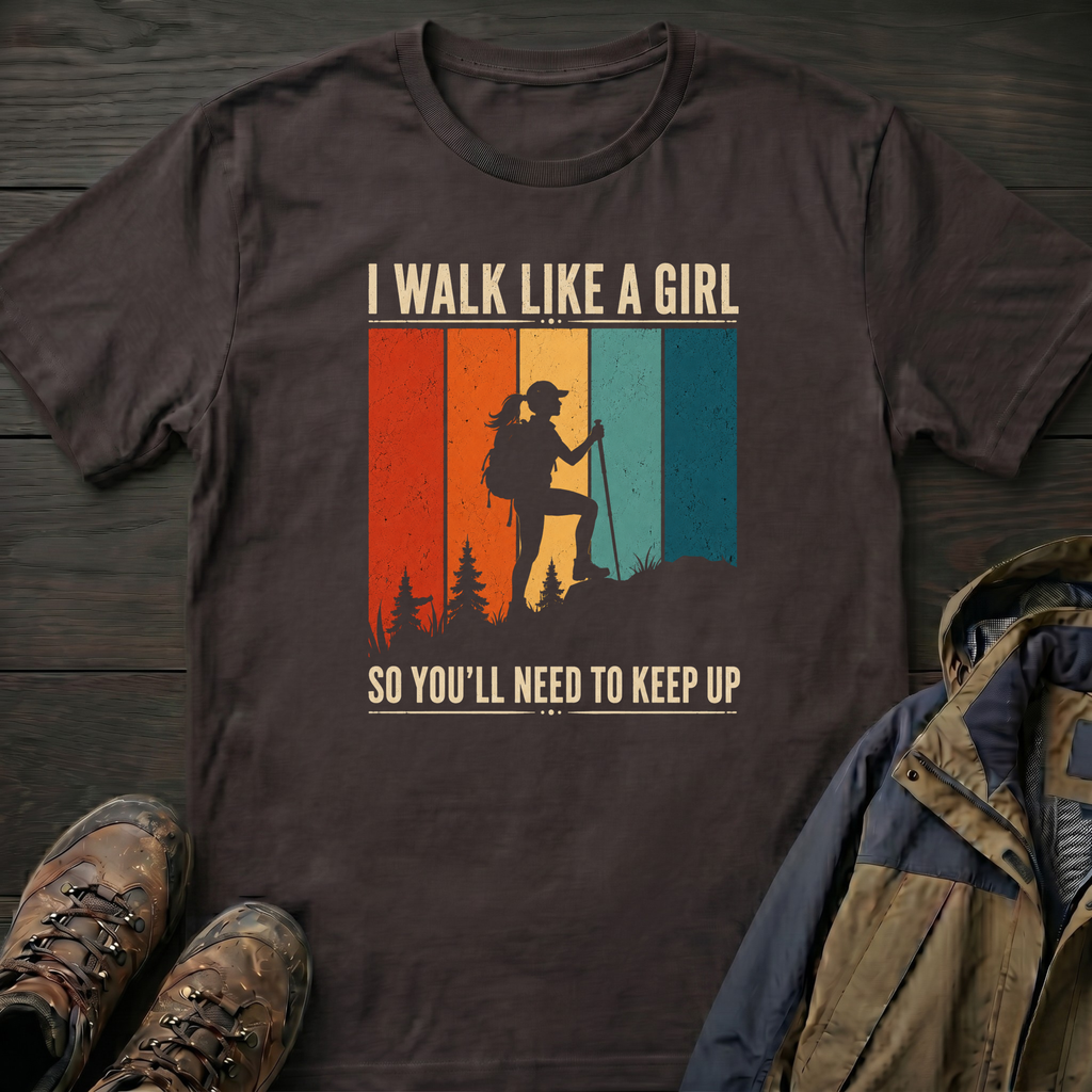 I Walk Like a Girl So Keep Up T-Shirt