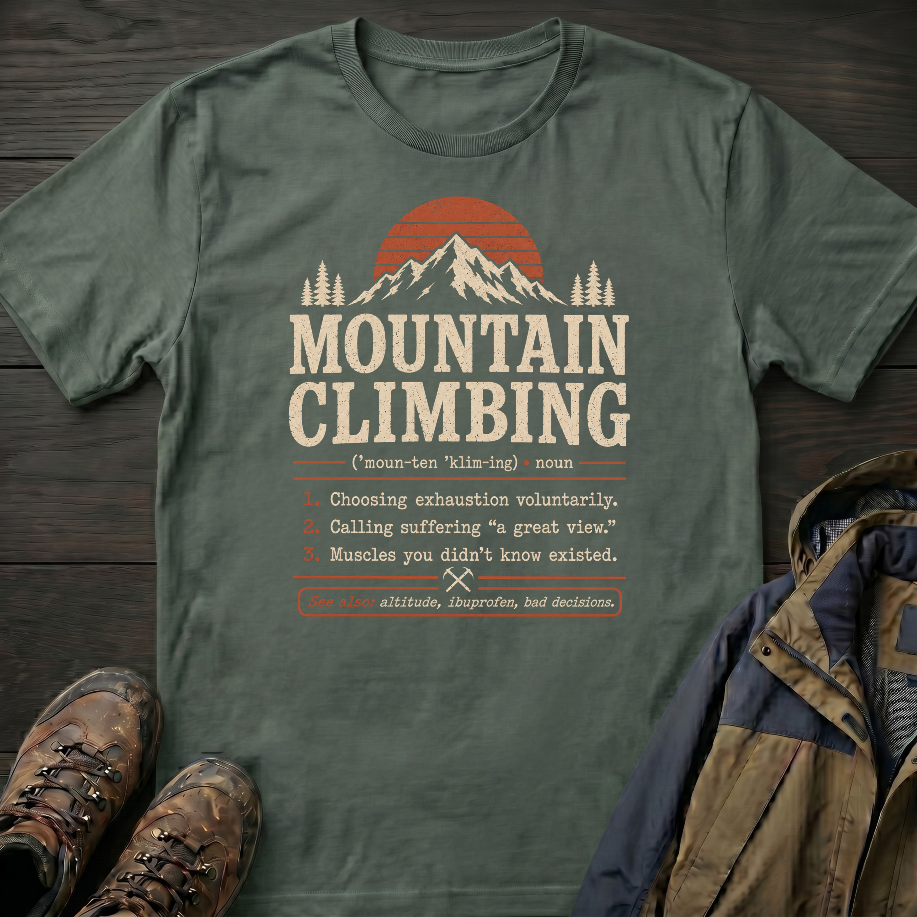 Mountain Climbing (Noun) T-Shirt