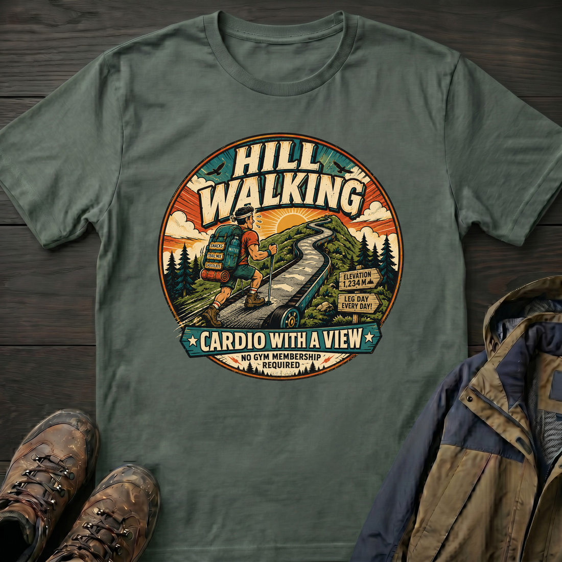 Cardio with a View 3 T-Shirt