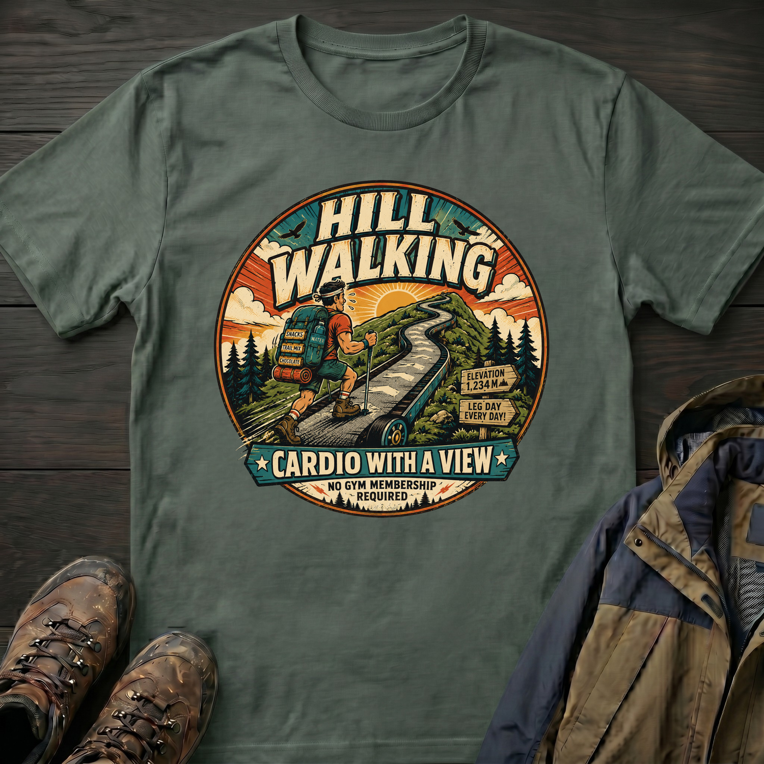 Cardio with a View 3 T-Shirt