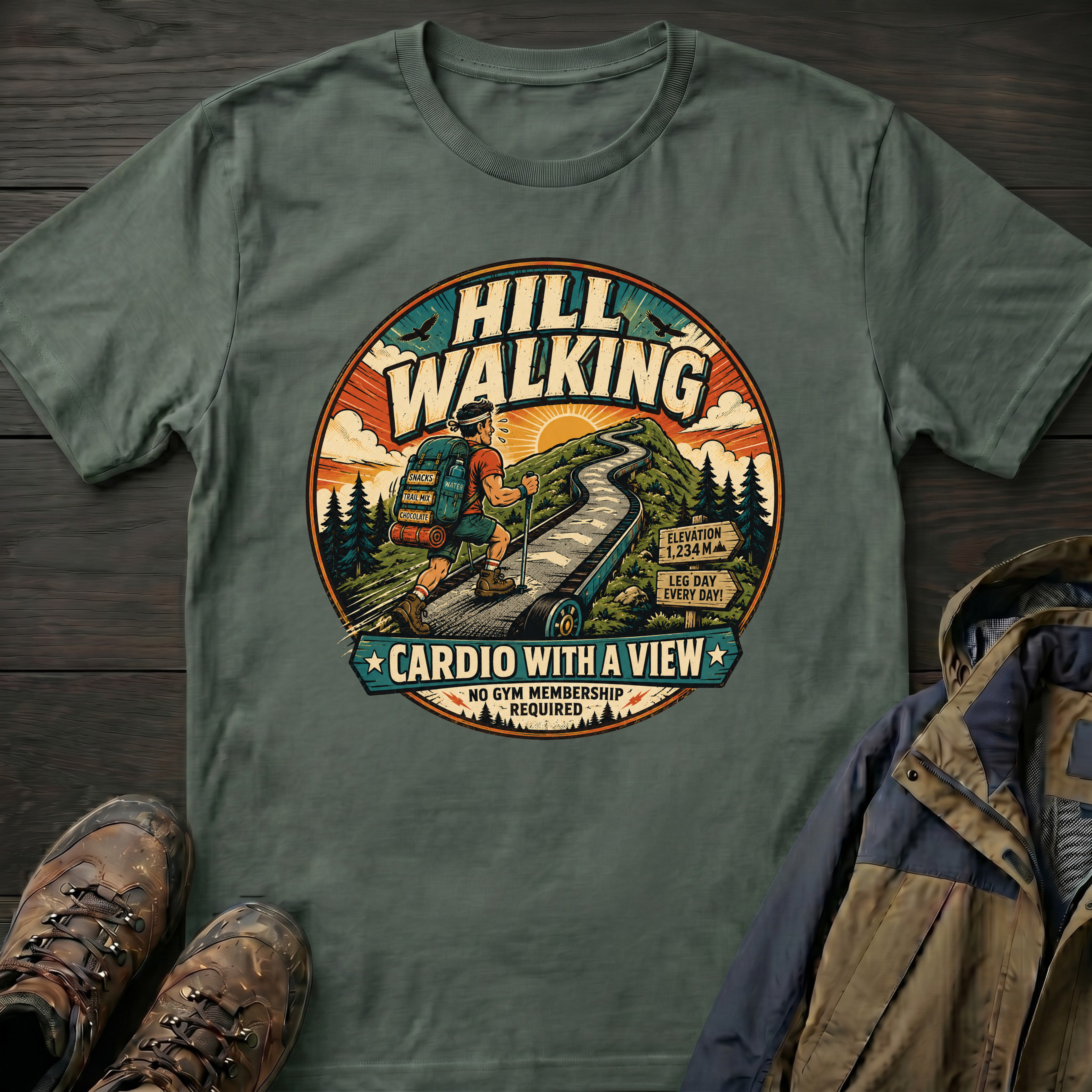 Cardio with a View 3 T-Shirt