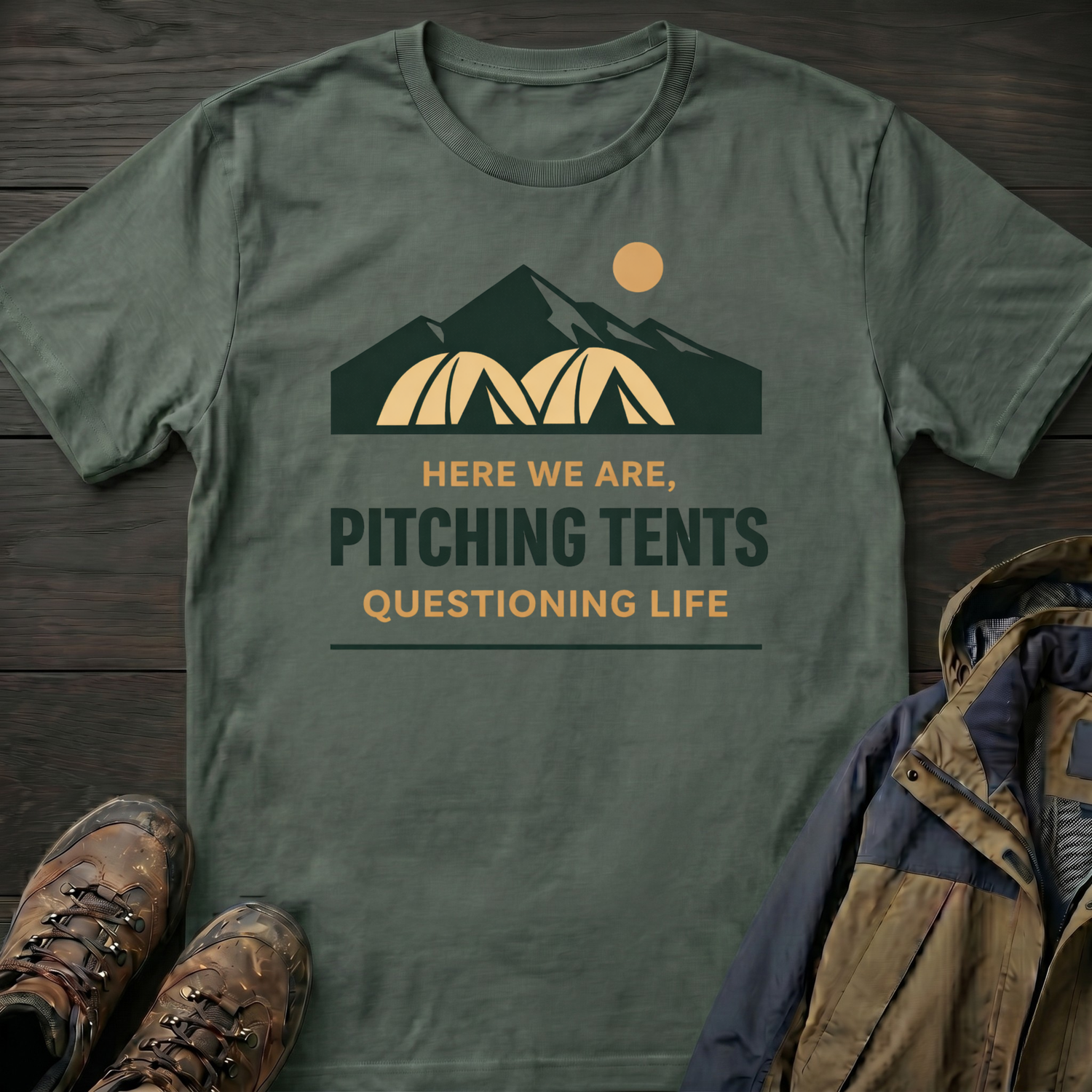 Pitching Tents T-Shirt