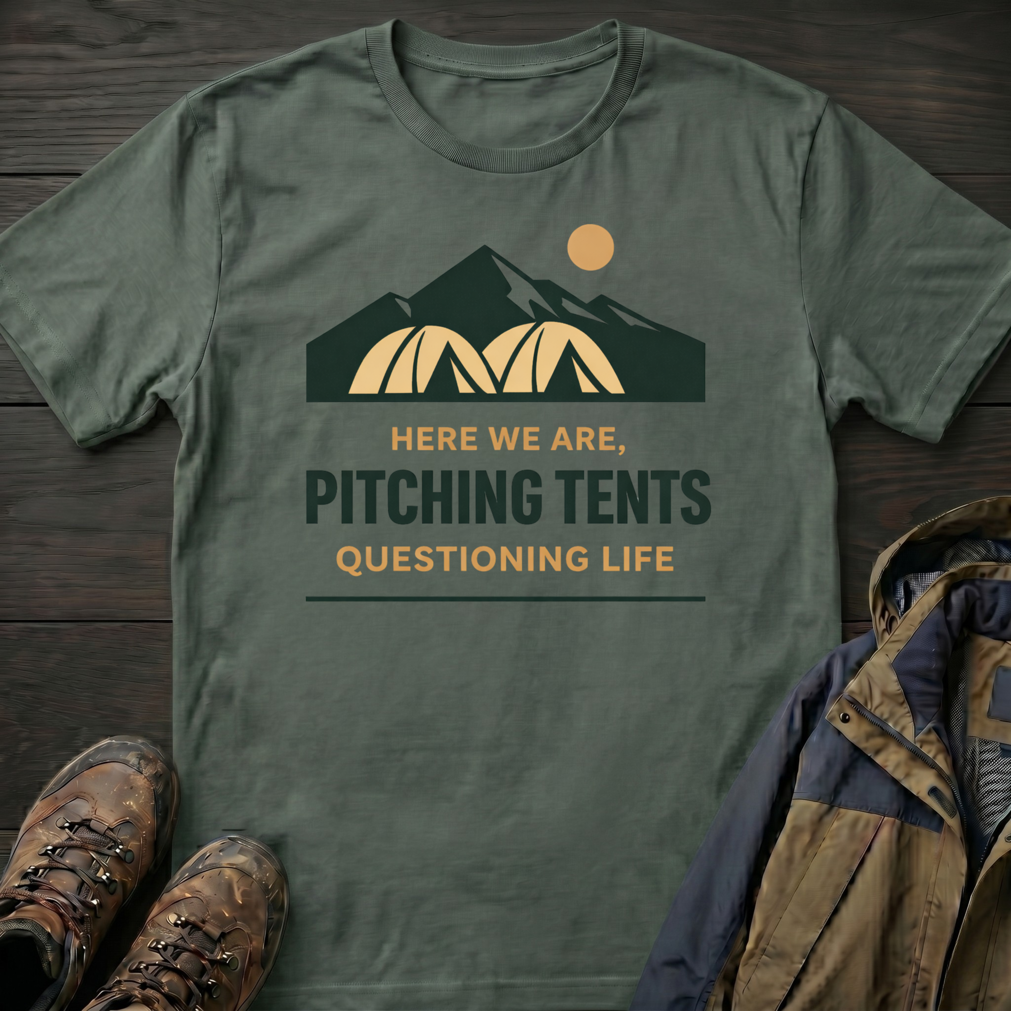 Pitching Tents T-Shirt