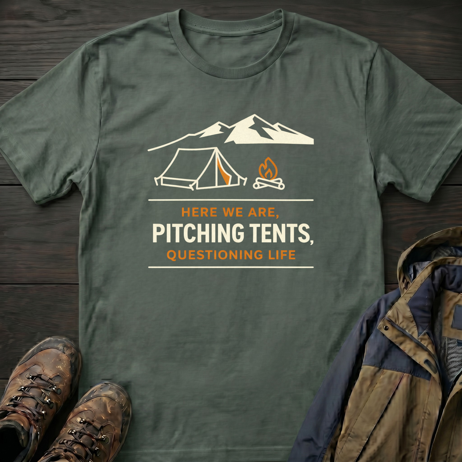 Pitching Tents 3 T-Shirt
