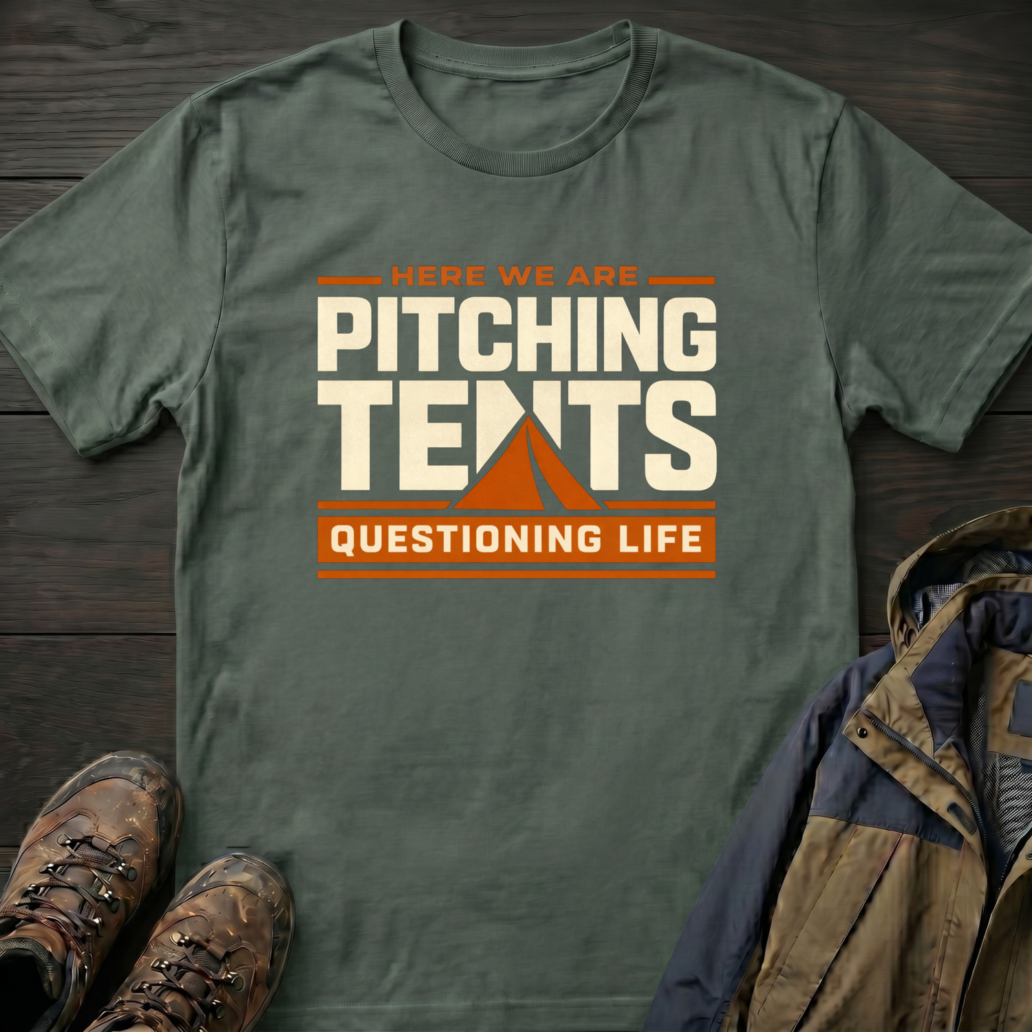 Pitching Tents 2 T-Shirt