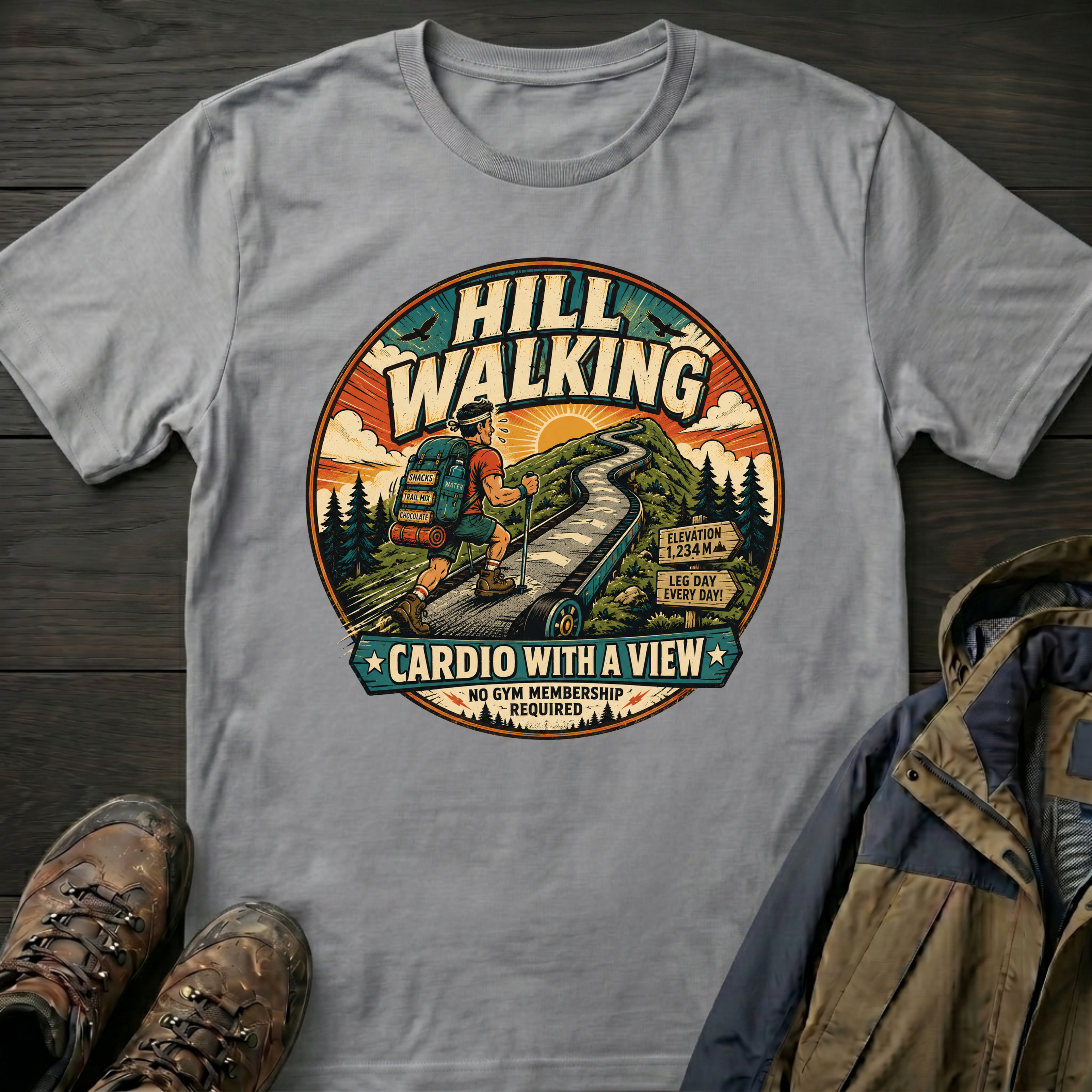 Cardio with a View 3 T-Shirt