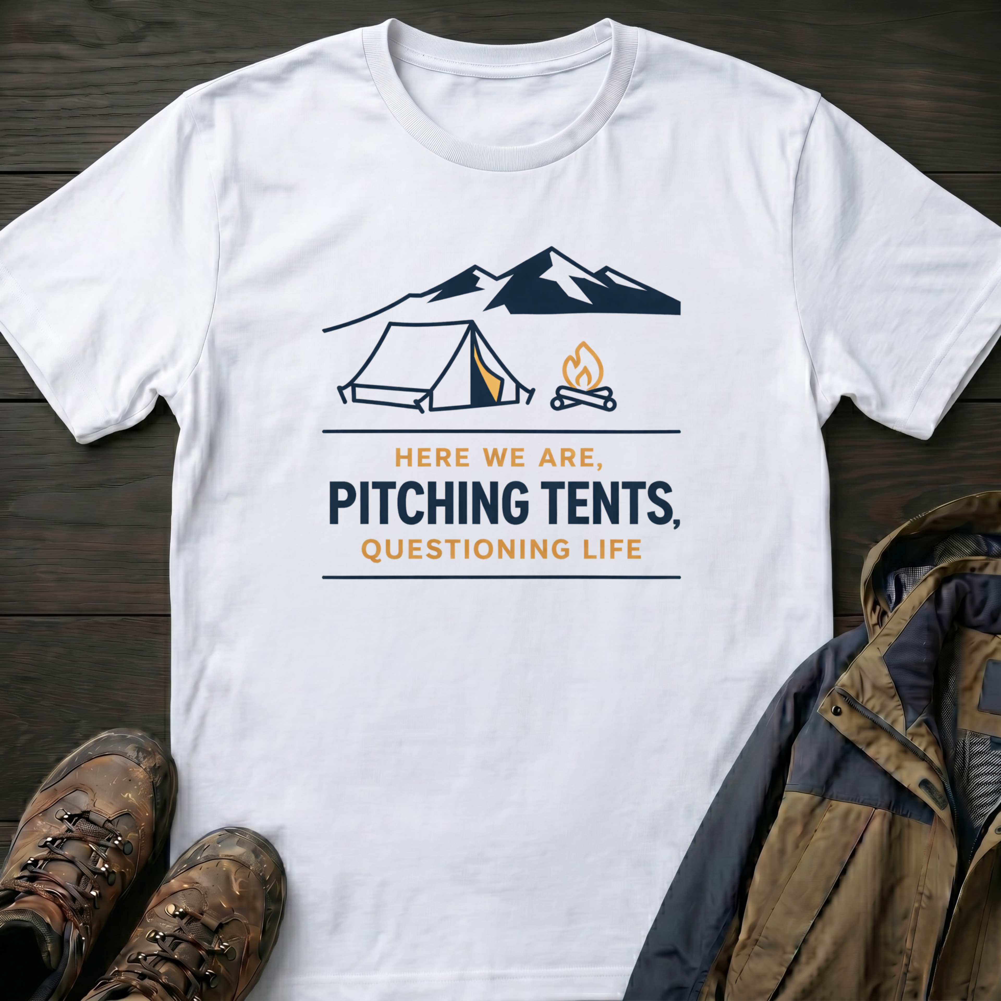 Pitching Tents 3 T-Shirt